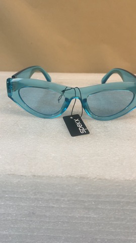 Spexx Trendy Blue Vintage -Inspired Sunglasses