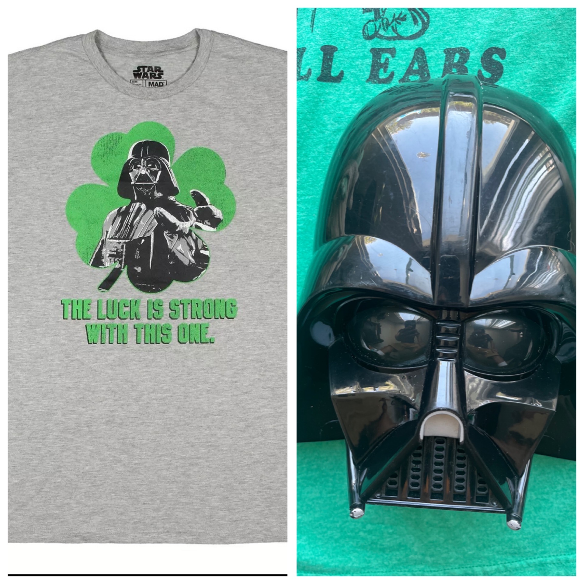 Darth Vader Helmet Replica & T shirt - Star Wars Collectible